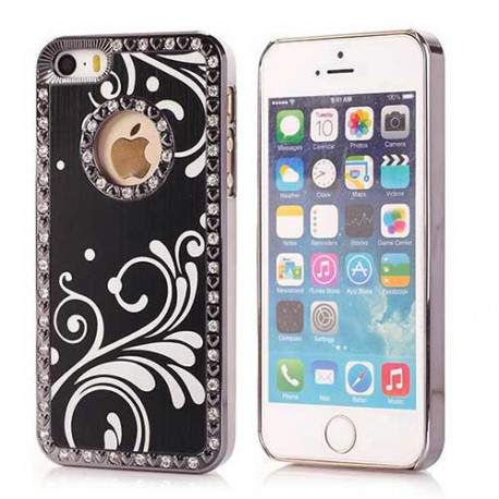 Coque BLING WAVE noire pour iPhone 5 et 5S