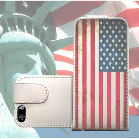 ETUI CUIR USA POUR IPHONE 6 (4.7)