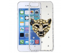 Coque STRASS guepard pour iPhone 5 et 5S