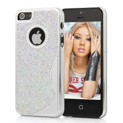 Coque BLING ARGENT pour iPhone 5 et 5S