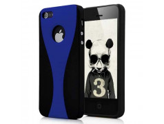 Coque BICOLOR noire et bleue pour iPhone 5 et 5S