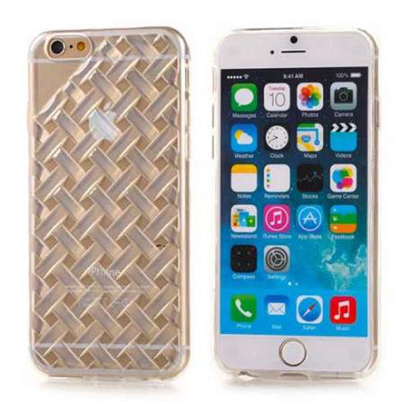 Coque souple NID D'ABEILLES transparente pour iPhone 6 et 6S