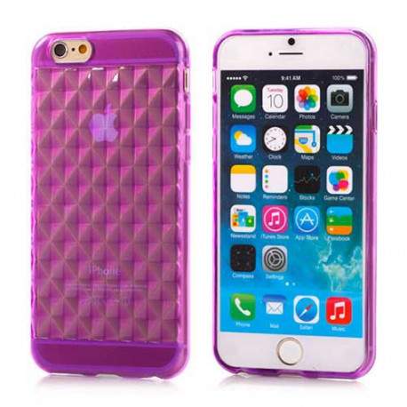 Coque souple DIAMOND mauve pour iPhone 6 ( 4.7 )