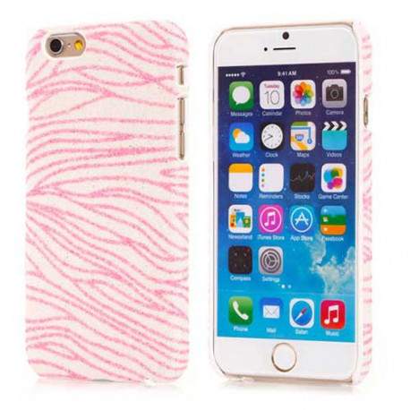 Coque rigide ZEBRA rose pour iPhone 6 ( 4.7 )