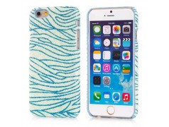 Coque rigide ZEBRA bleue pour iPhone 6 ( 4.7 )