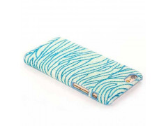 Coque rigide ZEBRA bleue pour iPhone 6 ( 4.7 )