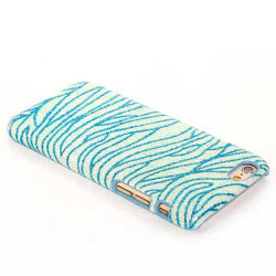 Coque rigide ZEBRA bleue pour iPhone 6 ( 4.7 )