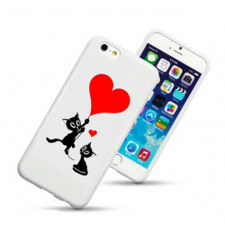 Coque rigide LOVE CAT pour iPhone 6 (4.7)