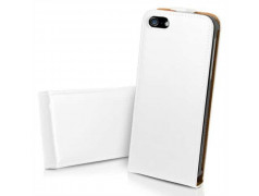 Etui cuir blanc pour iPhone 5