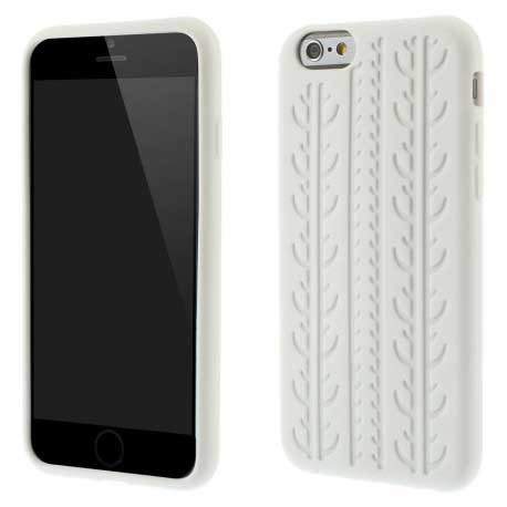 Coque RACING blanche pour iPhone 6 ( 4.7 )