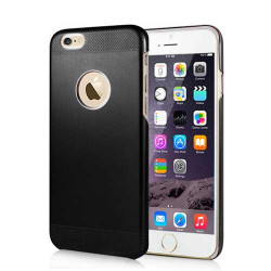 Coque rigide ALUMINIUM noire pour iPhone 6 ( 4.7 )