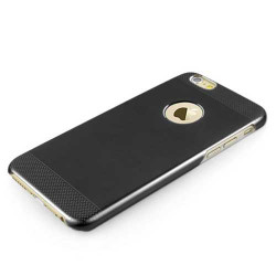 Coque rigide ALUMINIUM noire pour iPhone 6 ( 4.7 )