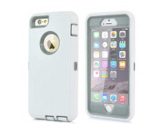 Coque semi rigide HYBRID blanche avec protection écran pour iPhone 6 ( 4.7 )