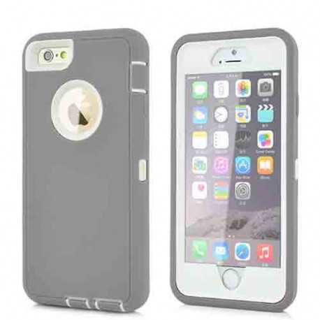 Coque semi rigide HYBRID noire avec protection écran pour iPhone 6 ( 4.7 )