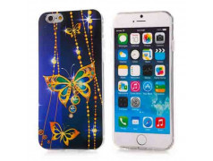 Coque souple PAPILLON BLEU pour iPhone 6 ( 4.7 )