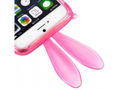 Coque souple LAPIN rose pour iPhone 6 ( 4.7 )