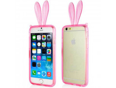 Coque souple LAPIN rose pour iPhone 6 ( 4.7 )