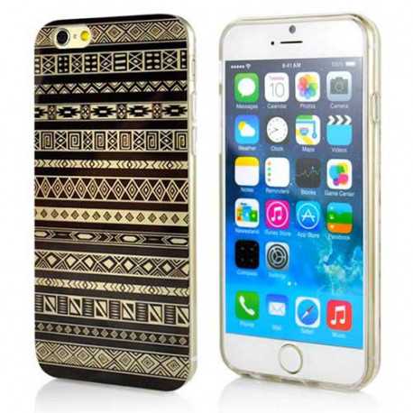 Coque souple BLACK TRIBAL pour iPhone 6 ( 4.7 )