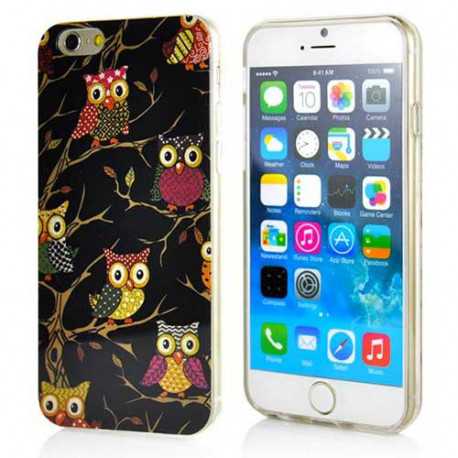 Coque souple HIBOU BLACK pour iPhone 6 ( 4.7 )