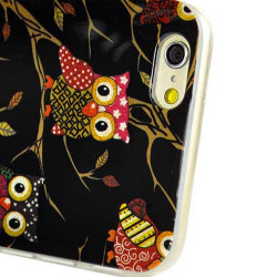 Coque souple HIBOU BLACK pour iPhone 6 ( 4.7 )