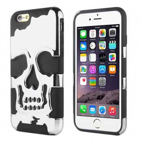 Coque SKULL argentee pour iPhone 6 ( 4.7 )