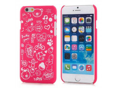 Coque souple CARTOON rose pour iPhone 6 ( 4.7 )