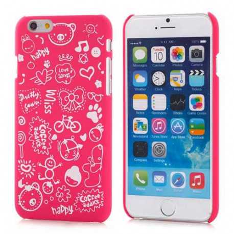 Coque souple CARTOON rose pour iPhone 6 ( 4.7 )