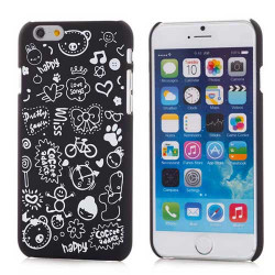 Coque souple CARTOON noire pour iPhone 6 ( 4.7 )