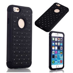 Coque rigide BLING 2 noire pour iPhone 6 ( 4.7 )