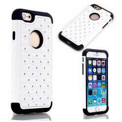 Coque rigide BLING 2 blanche pour iPhone 6 ( 4.7 )