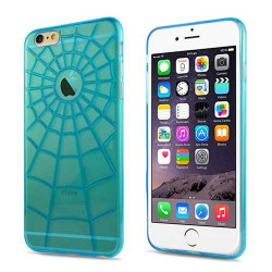 Coque souple SPIDER bleue pour iPhone 6 ( 4.7 )