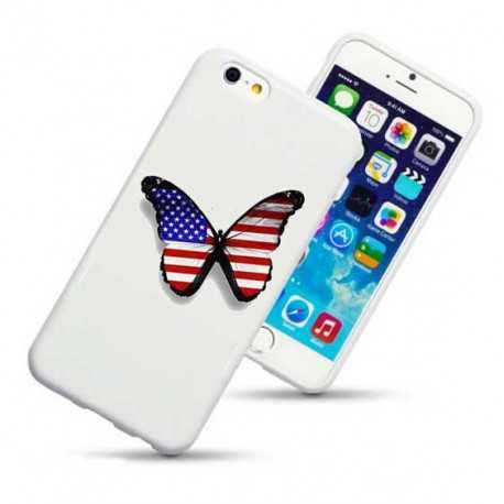 Coque PAPILLON USA pour iPhone 5C