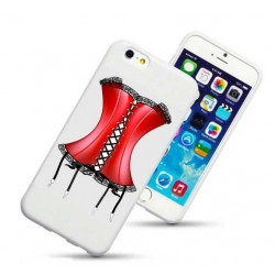 Coque rigide CORSET ROUGE pour iPhone 5 et 5S