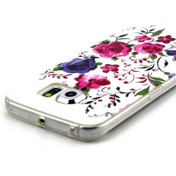 Coque souple FLOWERS pour Samsung Galaxy S6