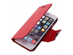 Housse Etui cuir Folio rouge iPhone 6