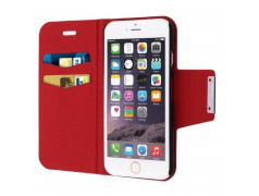 Housse Etui cuir Folio rouge iPhone 6