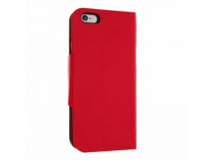 Housse Etui cuir Folio rouge iPhone 6