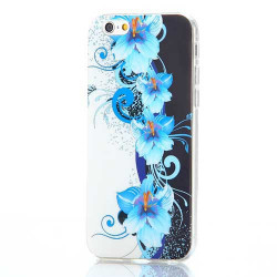 Coque FLEURS BLEUES pour iPhone 6 ( 4.7 )