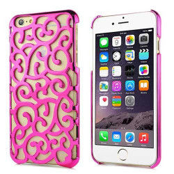 Coque FASHON FLOWER rose pour iPhone 6 ( 4.7 )