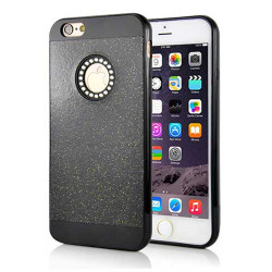 Coque souple HOLE LUXURY noire pour iPhone 6 et 6S