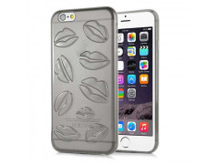 Coque souple LIPS grise pour iPhone 6 et iPhone 6S