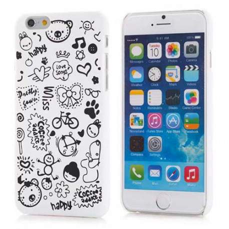 Coque rigide CARTOON blanche pour iPhone 6 ( 4.7 )