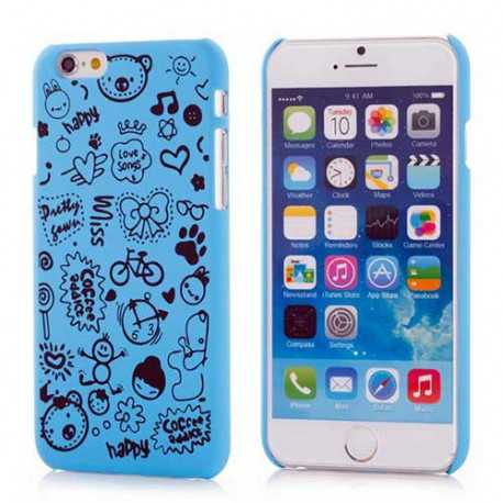 Coque rigide CARTOON bleue pour iPhone 6 ( 4.7 )