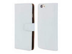 Etui cuir blanc portefeuille pour iPhone 6 plus ( 5.5 )