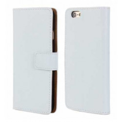 Etui cuir blanc portefeuille pour iPhone 6 plus ( 5.5 )