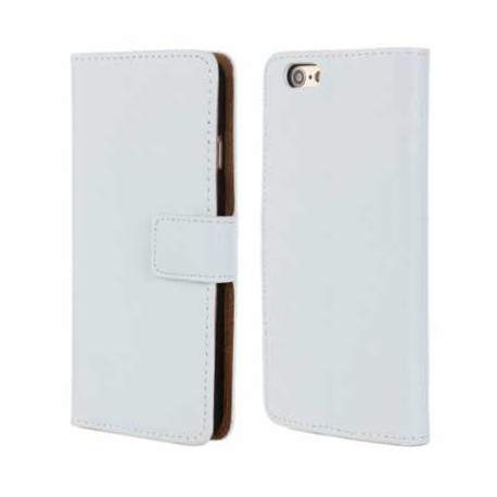 Etui cuir blanc portefeuille pour iPhone 6 plus ( 5.5 )