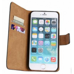 Etui cuir blanc portefeuille pour iPhone 6 plus ( 5.5 )