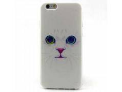 Coque souple WHITE CAT pour iPhone 6 et 6S