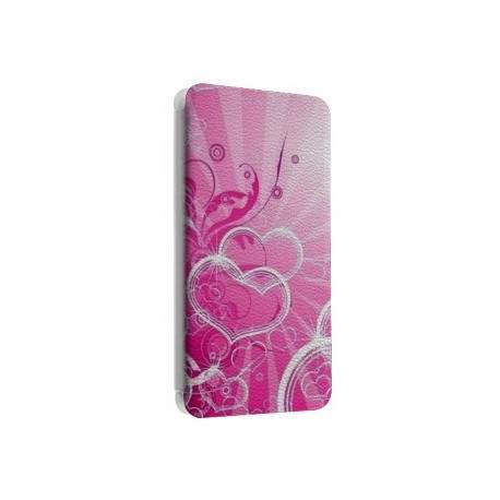 Etui portefeuille cuir LOVE 2 Samsung Galaxy S3, A3, A5, A7, J1, J5, Grand etc ...