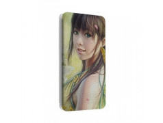 Etui portefeuille cuir MANGA GIRL Samsung Galaxy S3, A3, A5, A7, J1, J5, Grand etc ...